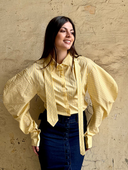 CAMICIA YELLOW CRAVATTA