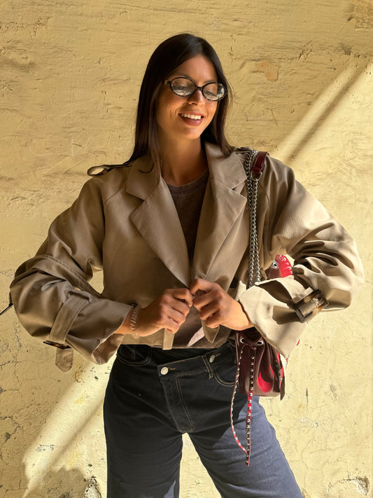 Trench crop beije