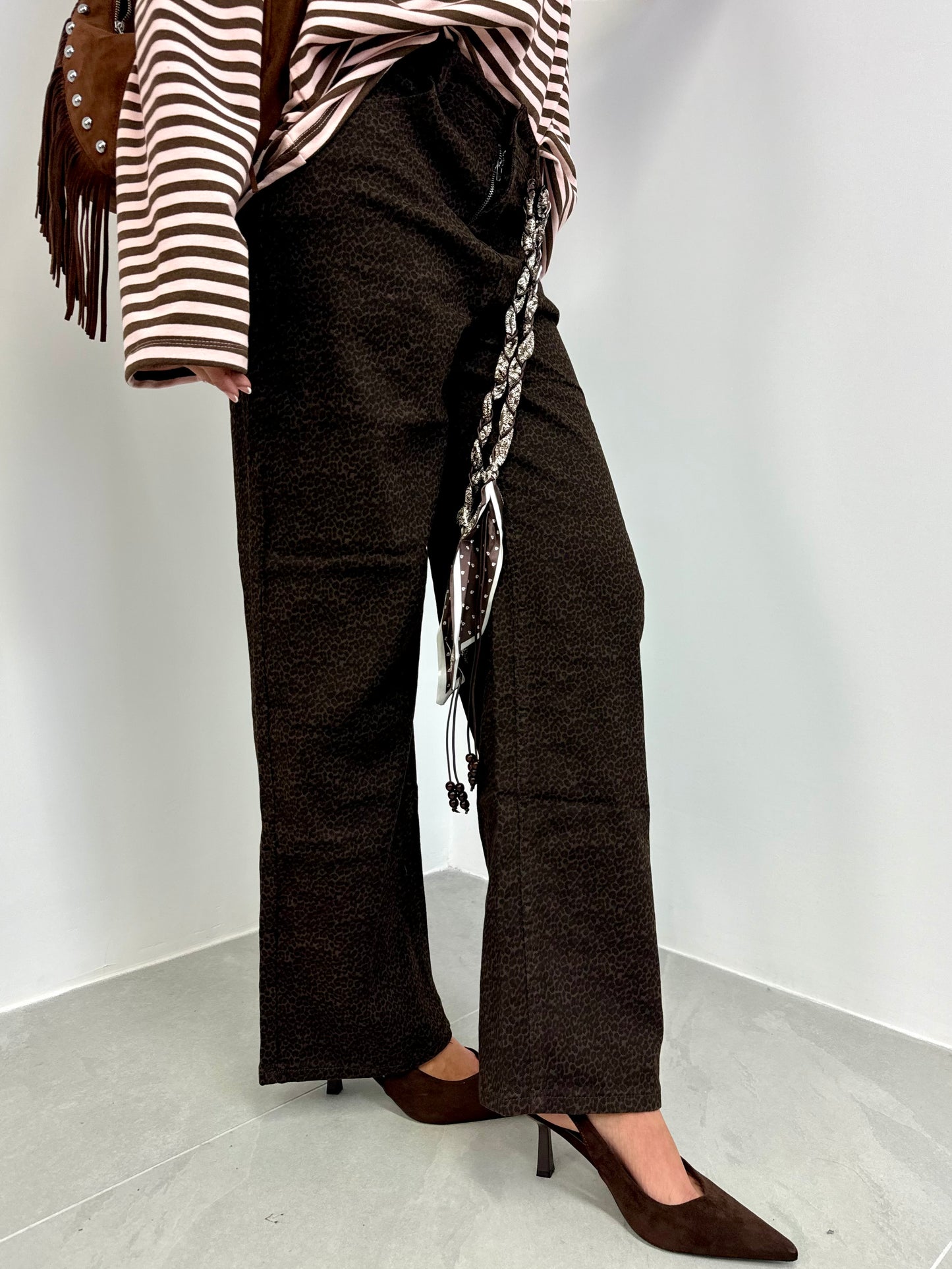 JEANS ANIMALIER BROWN