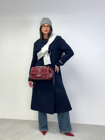 Cappotto over blue navy