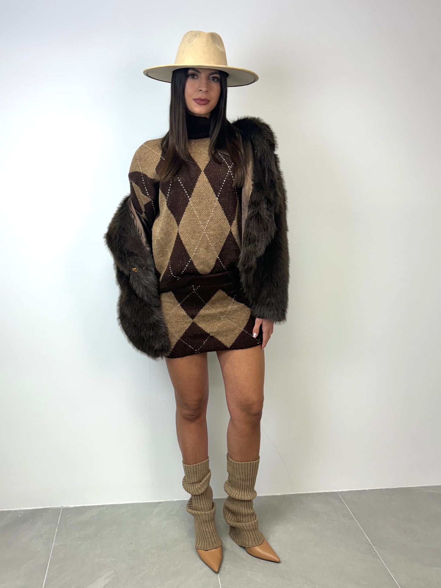 Cord set rombi choco