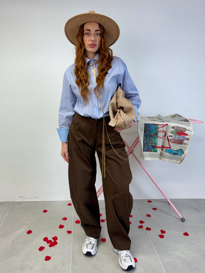 PANTALONE BALLOON CHOCO