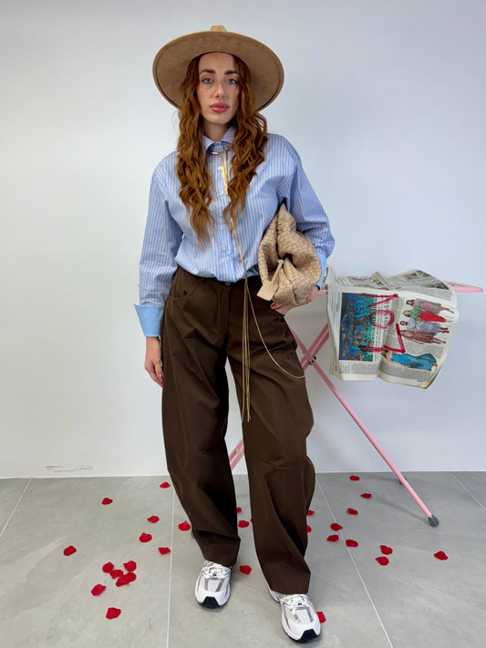 PANTALONE BALLOON CHOCO