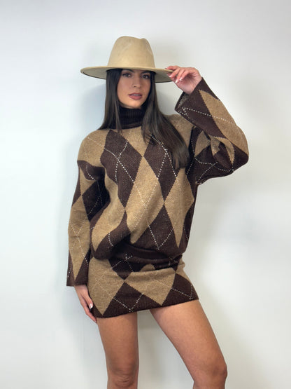 Cord set rombi choco