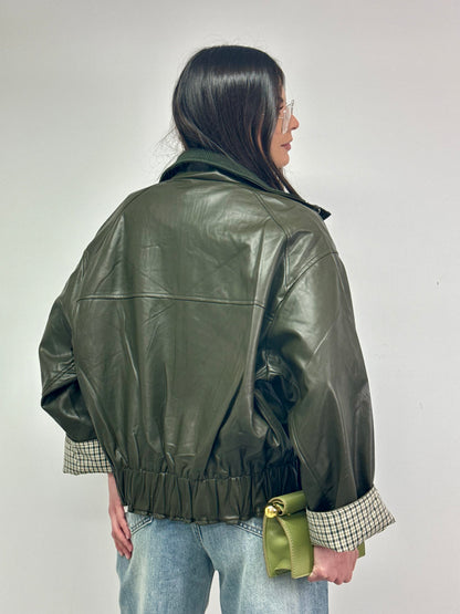 GIUBBOTTO PELLE LONDON GREEN