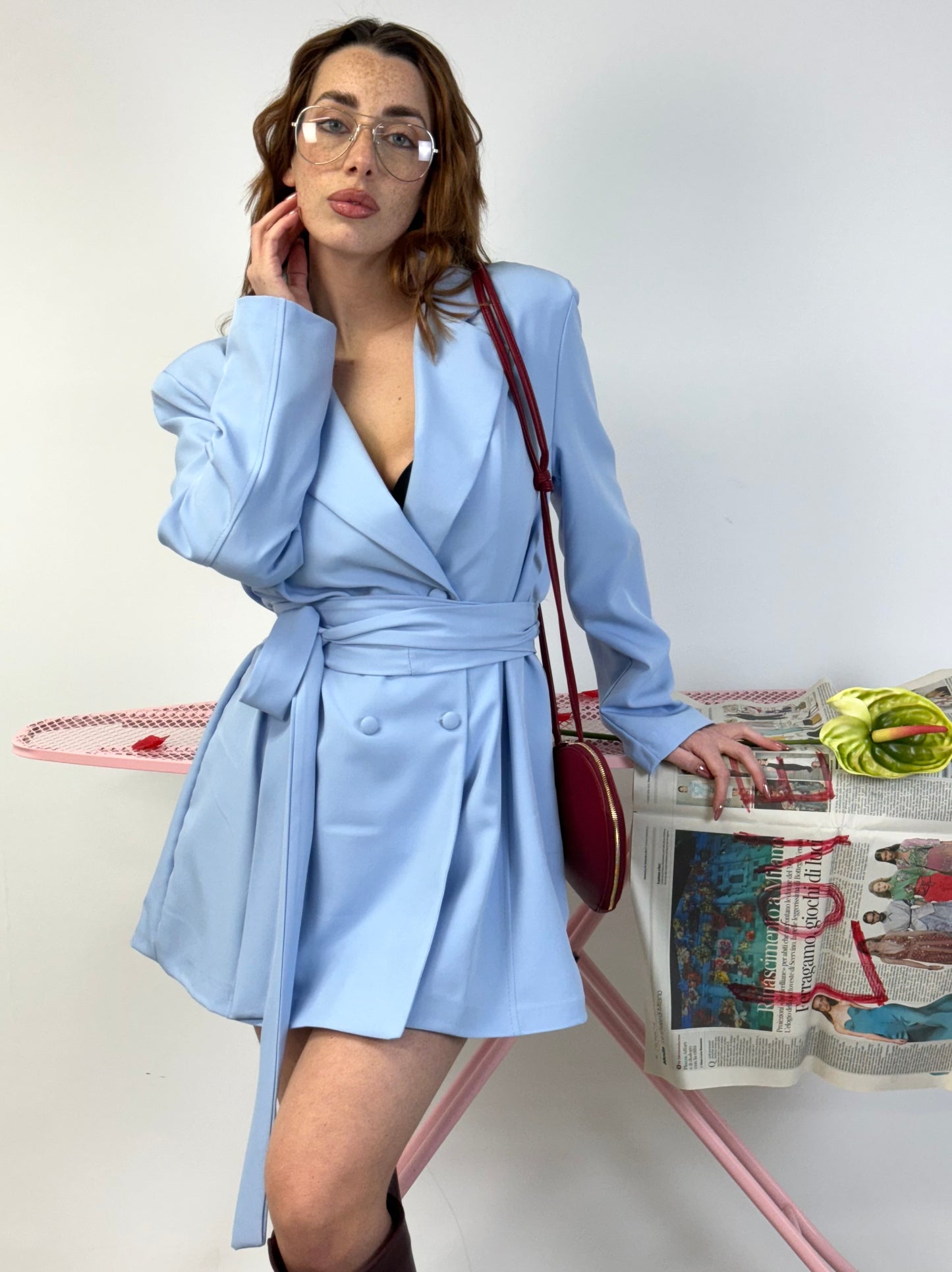 ABITO BLAZER AZZURRO