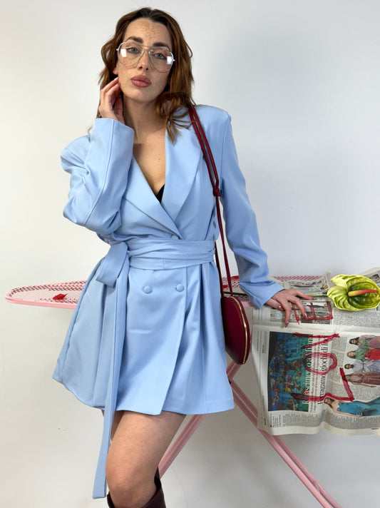 ABITO BLAZER AZZURRO
