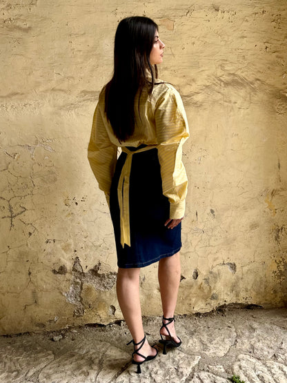 CAMICIA YELLOW CRAVATTA