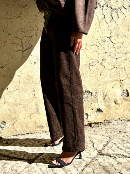 DENIM ANIMALIER CHOCO