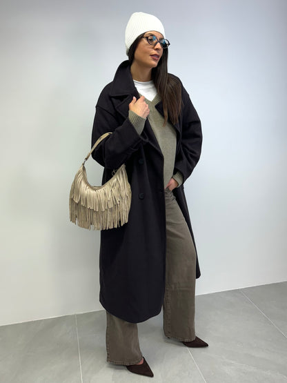 Cappotto over testa di moro