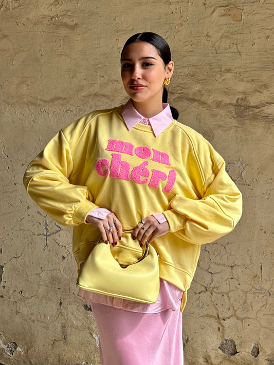 Felpa Mon Cheri Yellow