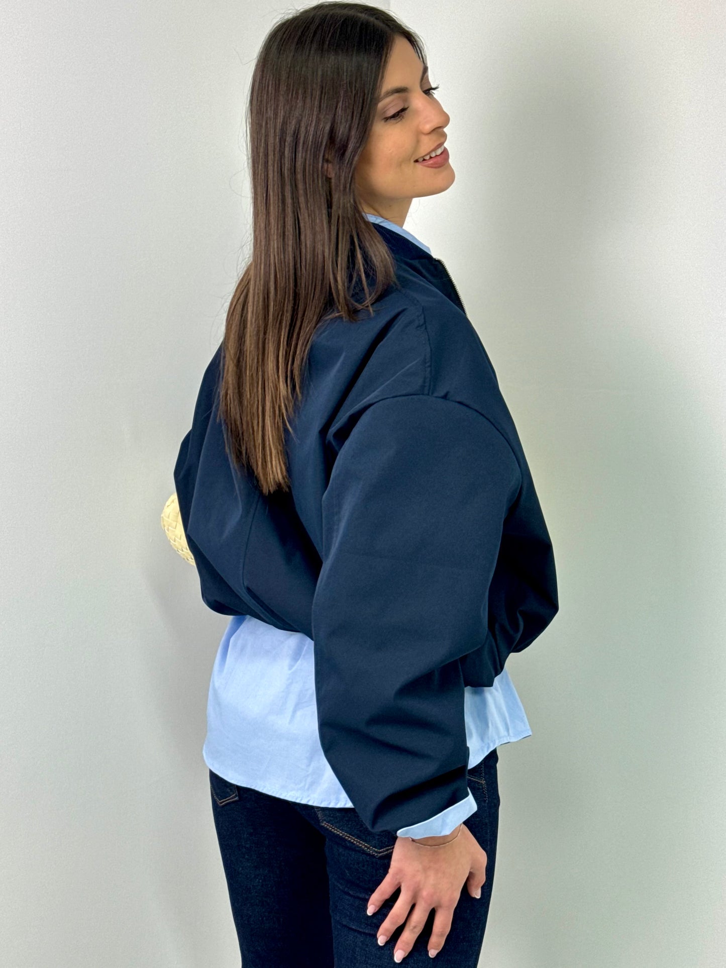 BOMBER COTONE BLUE NAVY