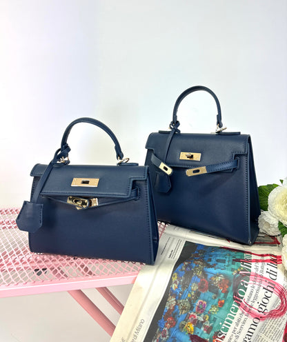 Borsa kelly blu mini