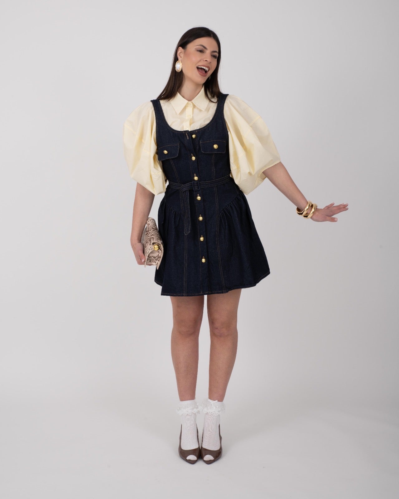 ABITO MINI BLUE DENIM