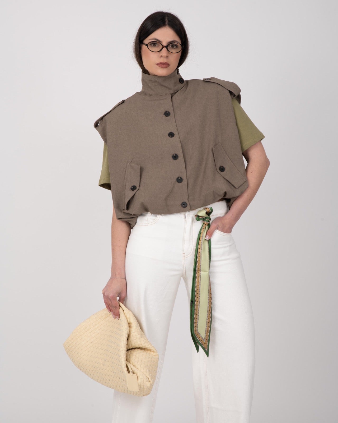 GILET TAUPE BOMB