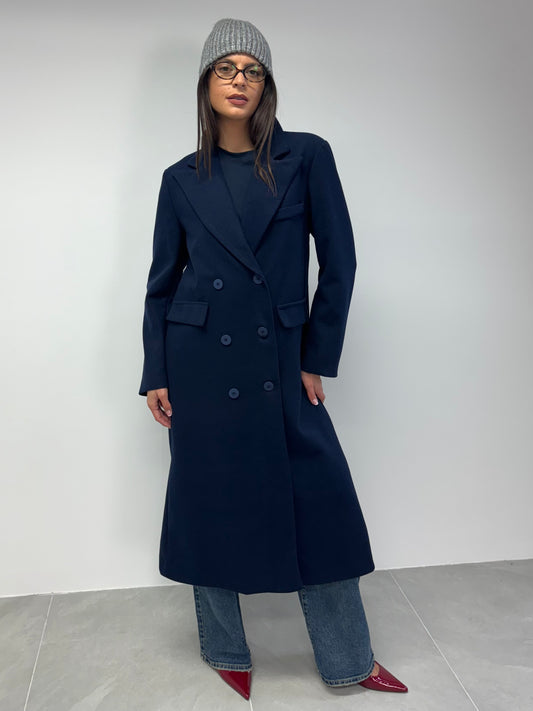 Cappotto over blue navy