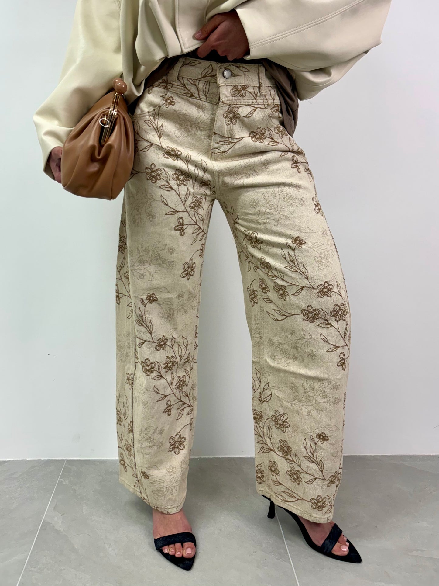 DENIM FLORA BEIJE