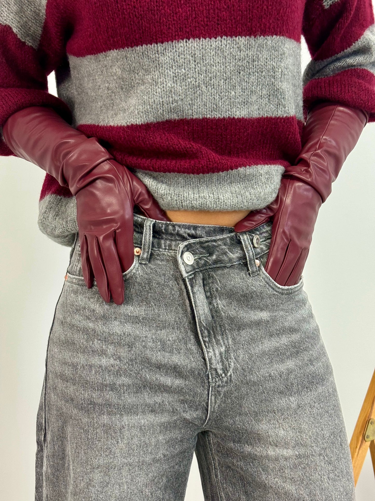 JEANS WIDE LEG ASIMMETRICO GREY