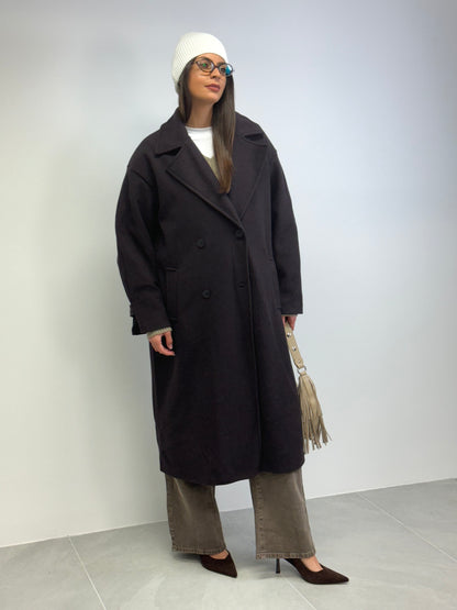 Cappotto over testa di moro