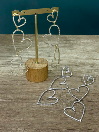 ORECCHINO CUORE PENDENTE