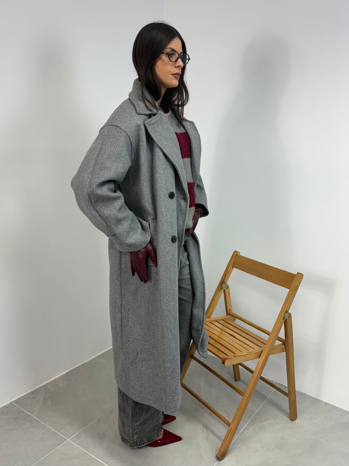 CAPPOTTO OVER GRIGIO