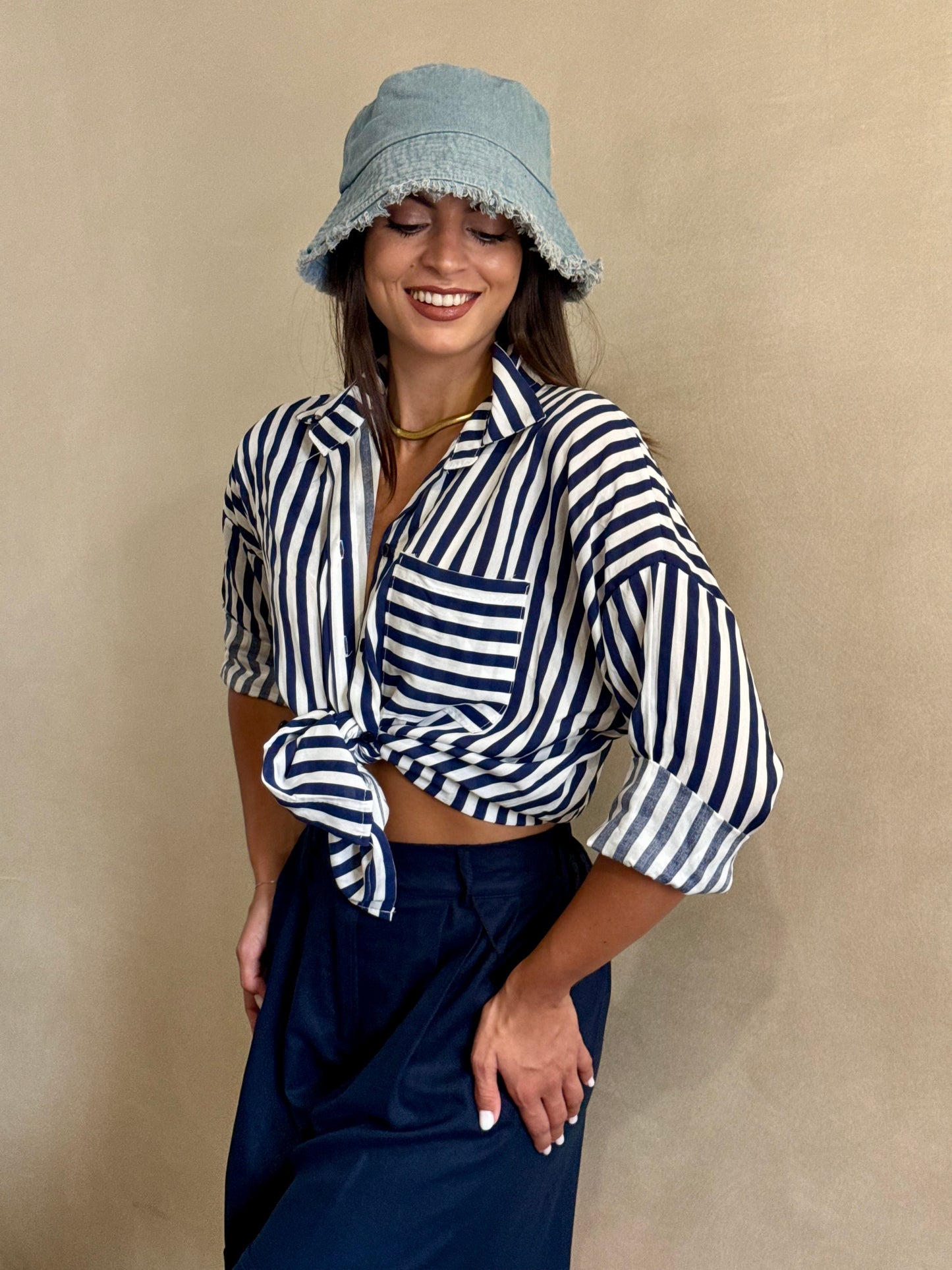 Camicia cotone a righe