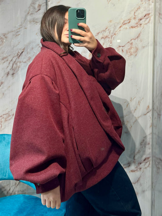 CAPPOTTO MALIA BURGUNDY