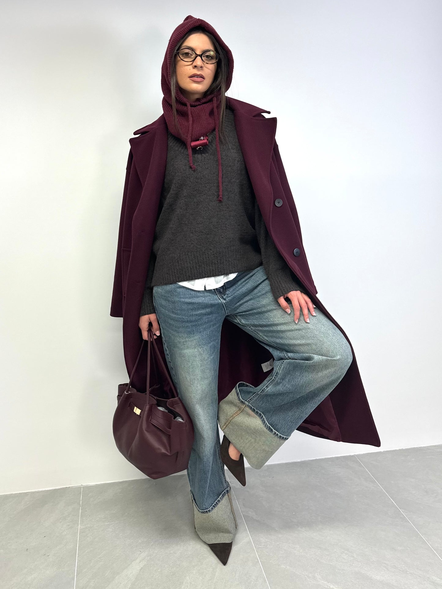 Jeans piegone sabbia