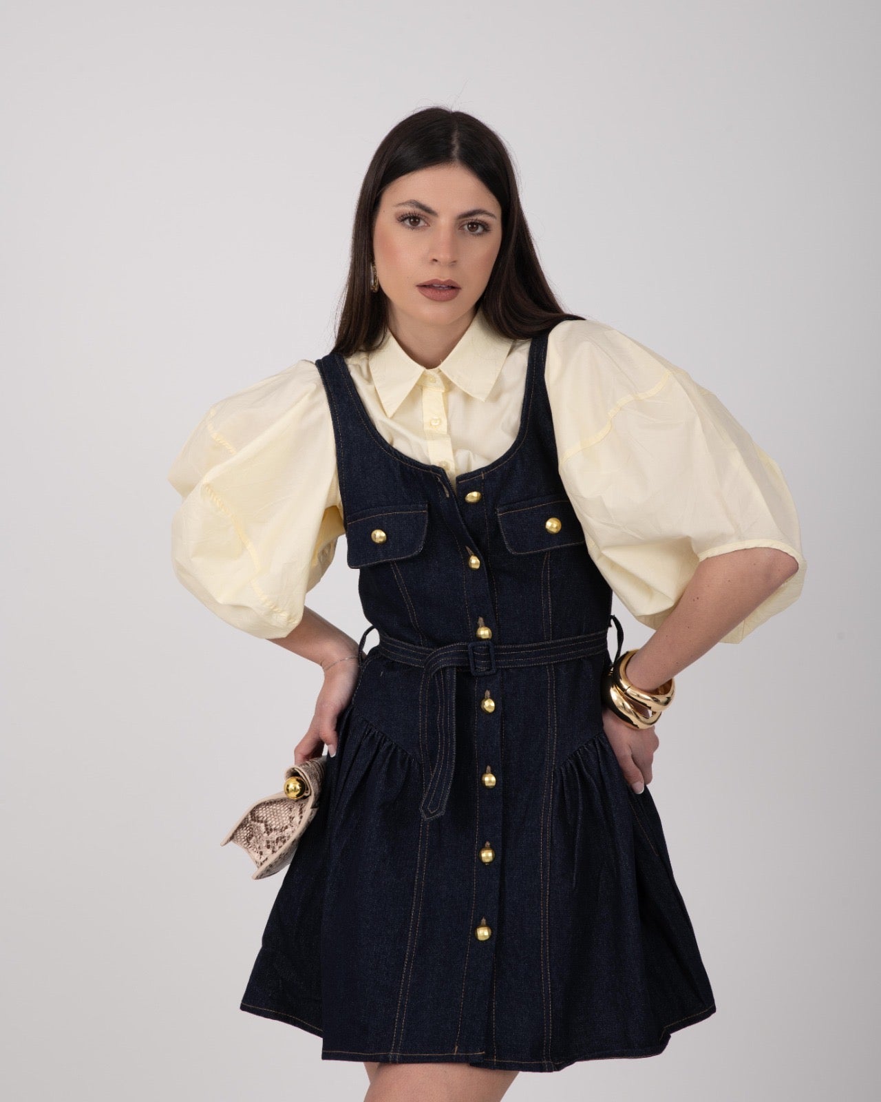 ABITO MINI BLUE DENIM