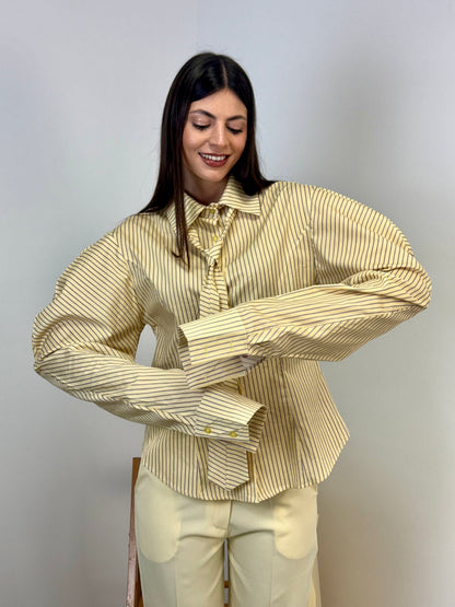 CAMICIA CRAVATTA GIALLA
