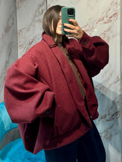CAPPOTTO MALIA BURGUNDY