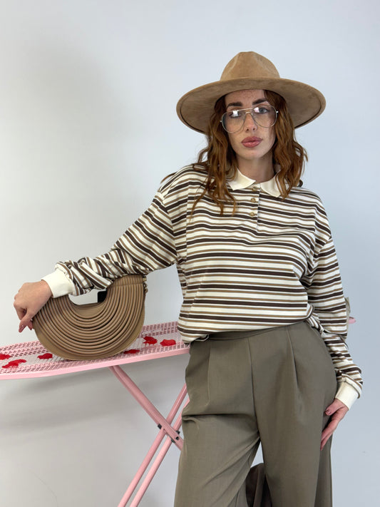 POLO FILO RIGA CHOCO