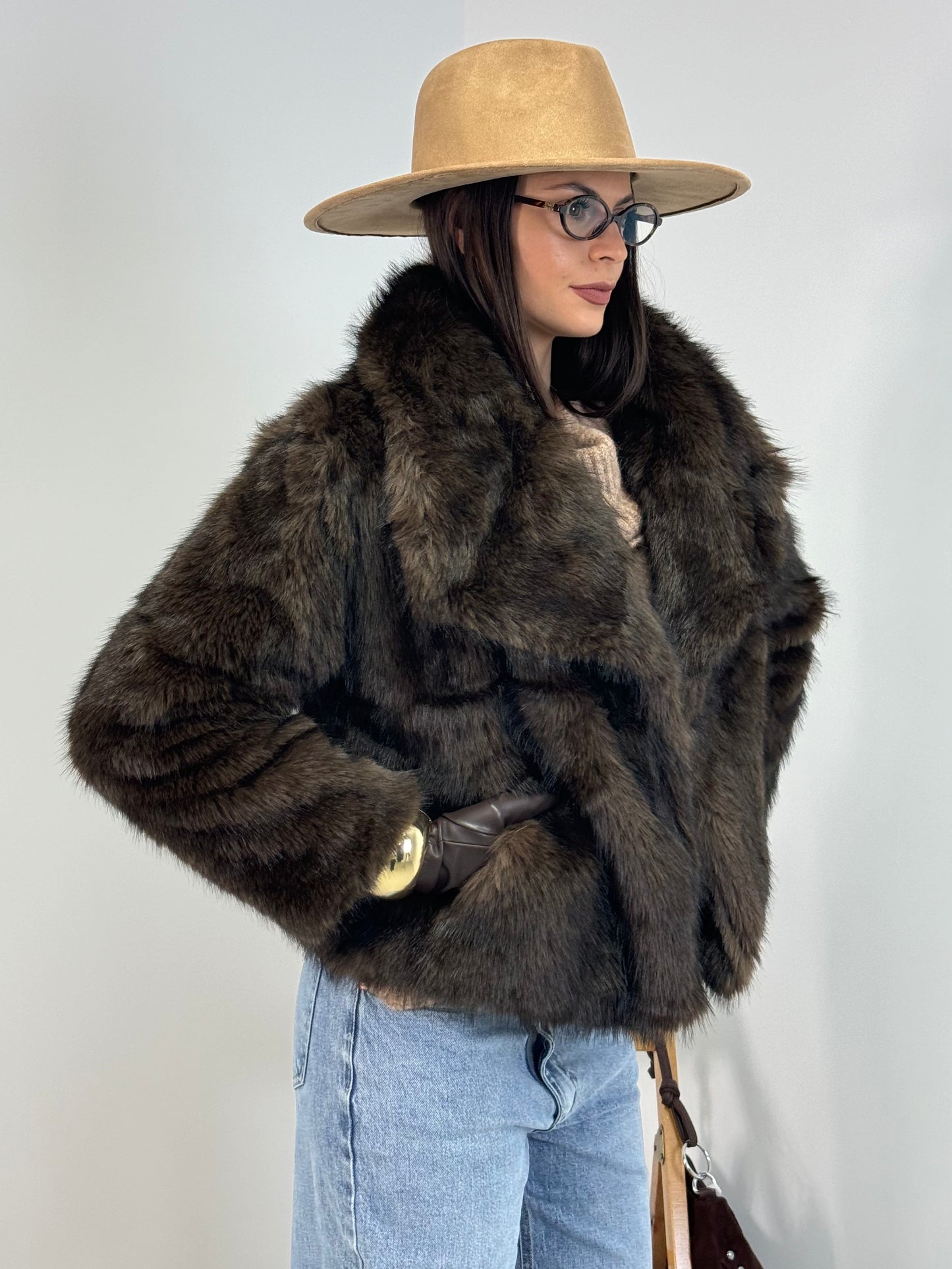 SIMIL PELLICCIA PERFECT CHOCO