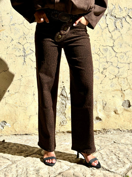 DENIM ANIMALIER CHOCO