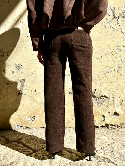 DENIM ANIMALIER CHOCO