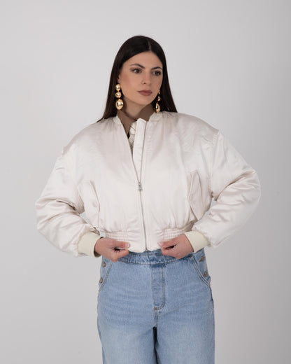 BOMBER LUMINA CREMA