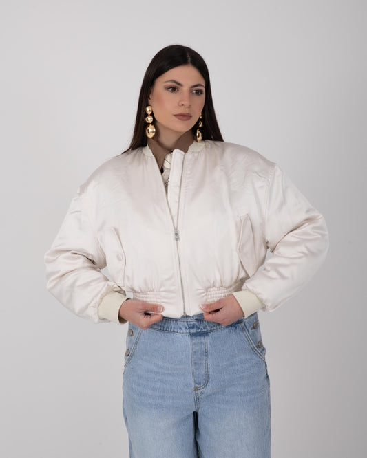 BOMBER LUMINA CREMA