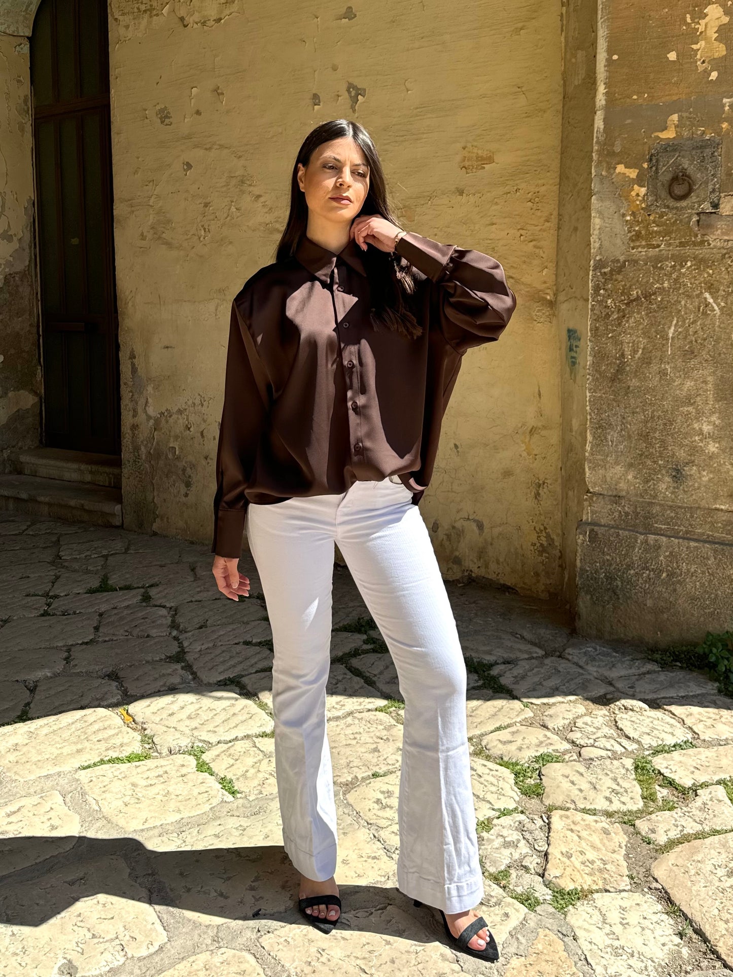 JEANS ZAMPA WHITE