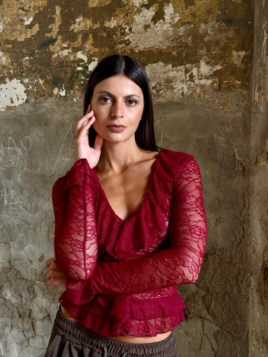 Maglia Luna Burgundy