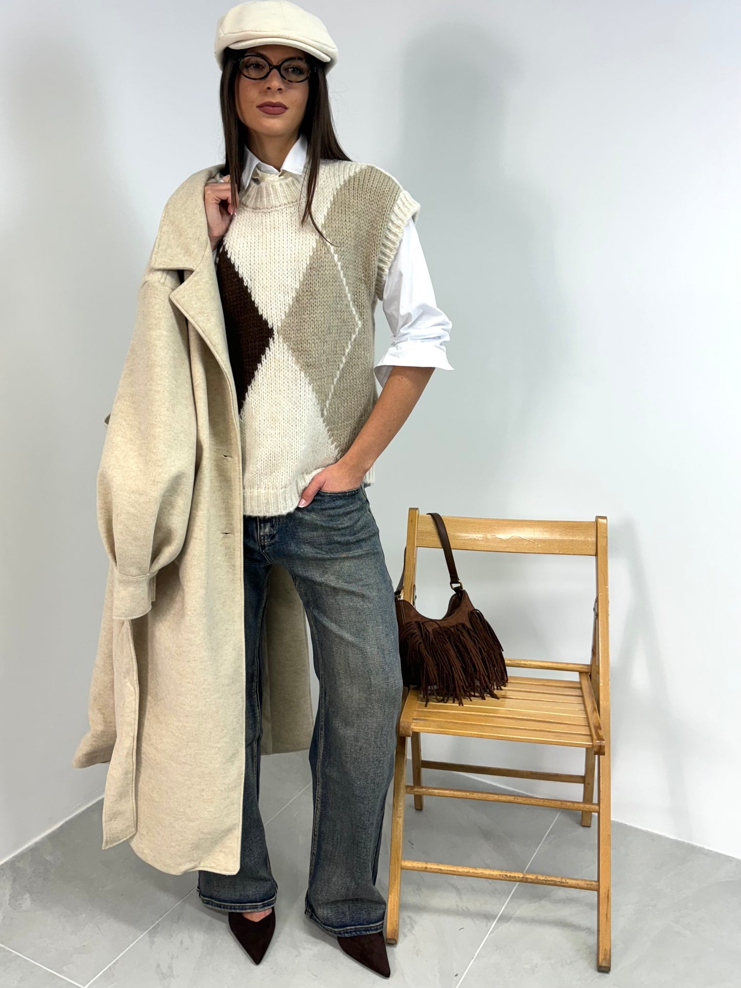 JEANS SABBIA WIDE LEG