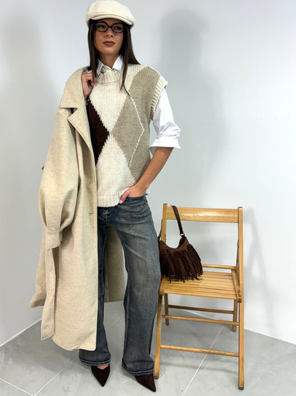 JEANS SABBIA WIDE LEG