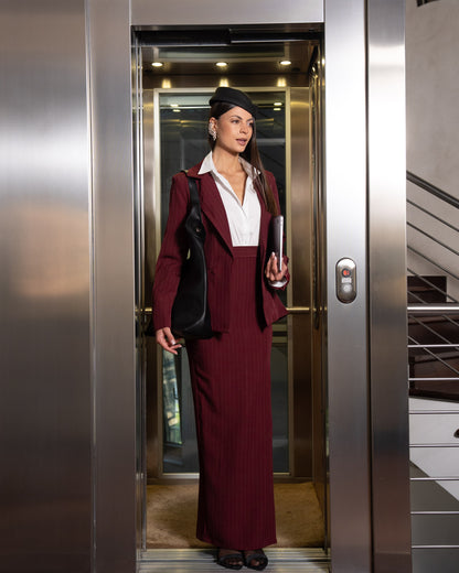 TAILLEUR OFFICE BURGUNDY