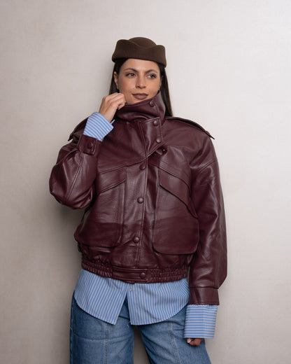 GIUBBOTTO MILAN BURGUNDY
