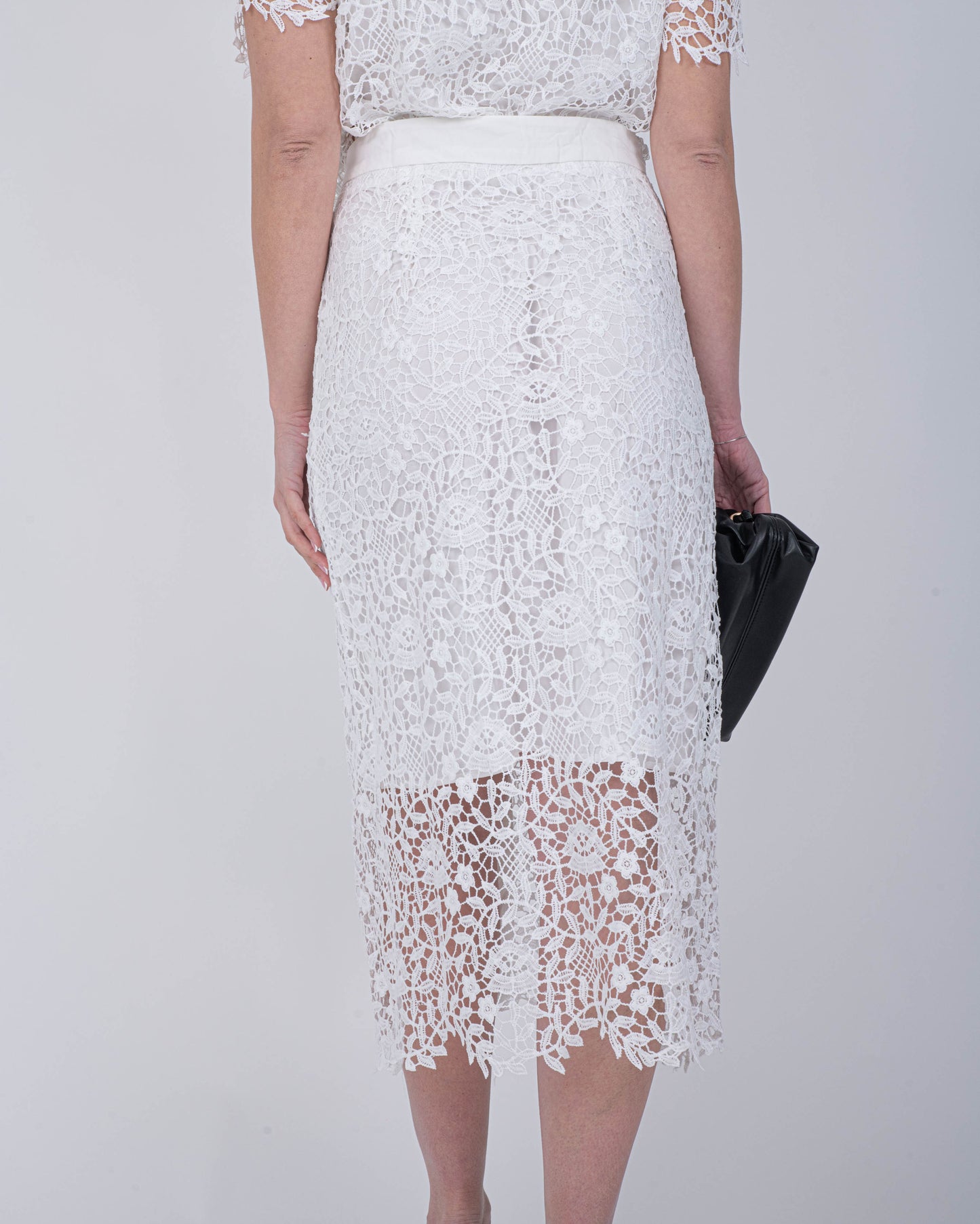 CORD SET GONNA GIADA BIANCO