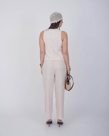 CORD SET LINO GILET