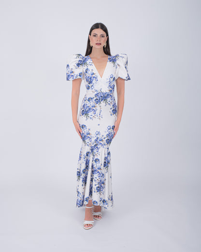 ABITO LUNGO LUXE BLU
