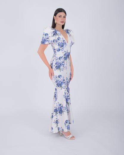 ABITO LUNGO LUXE BLU