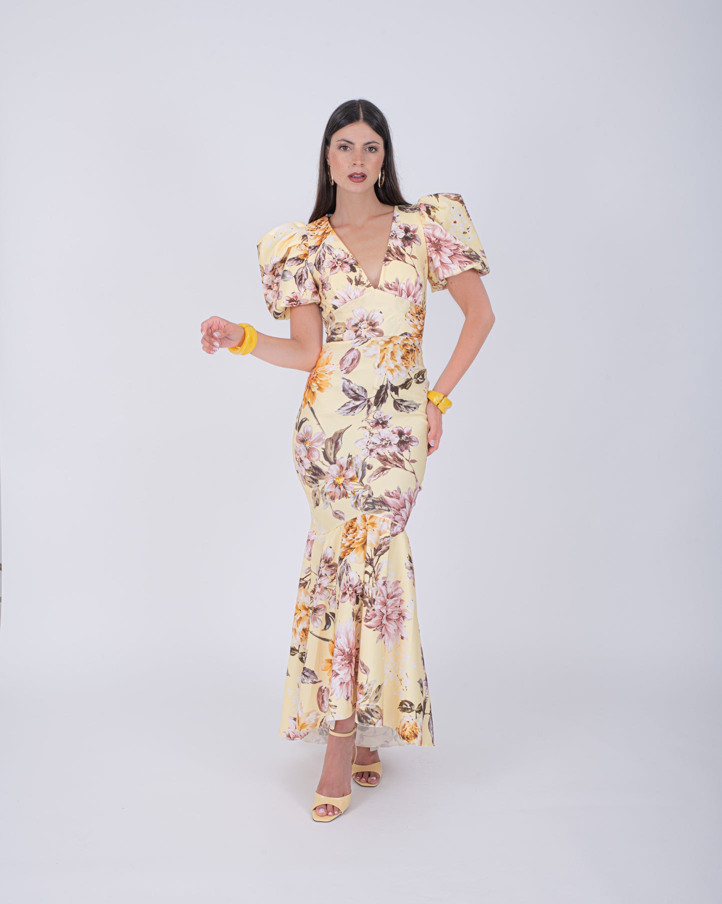 ABITO LUNGO LUXE GIALLO