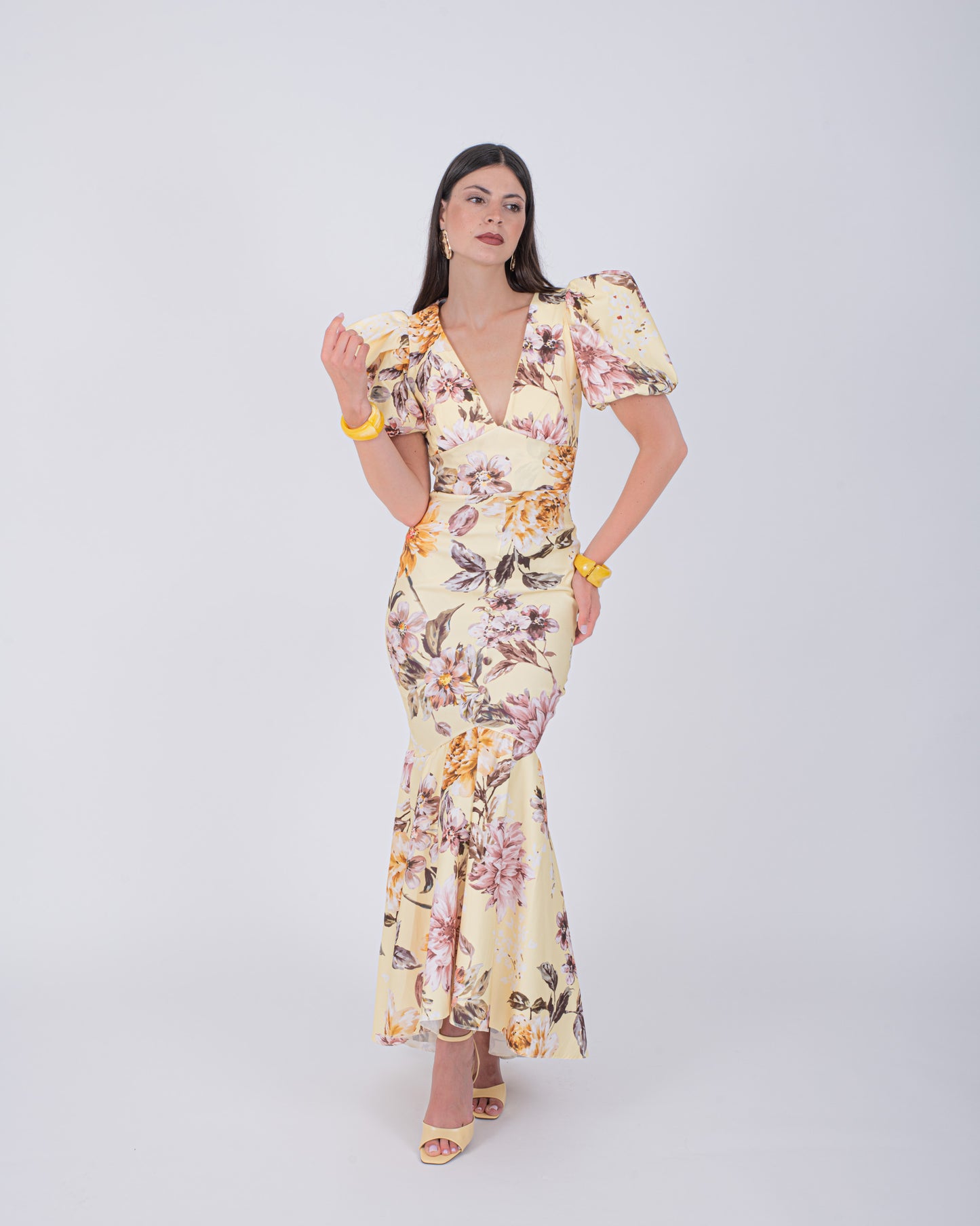 ABITO LUNGO LUXE GIALLO