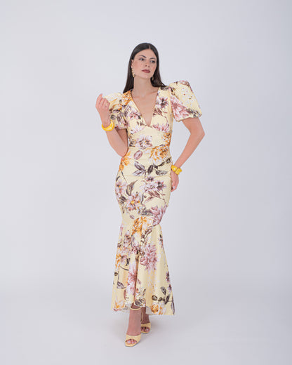 ABITO LUNGO LUXE GIALLO